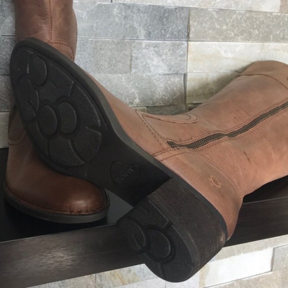 Born Fannar Leather Knee High Boot Wide Calf - Picture 13 of 13